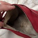 DKNY  red monogram purse. Shoulder bag. Some cracking on inside of strap Photo 7