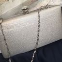 David's Bridal 3-in-1 Silver-Tone Sparkle Evening Clutch Bag Photo 4