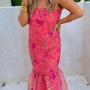 BuddyLove Floral Pink Formal Maxi Dress Photo 0