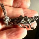 silver tone vintage rhinestone grasshopper brooch Photo 7