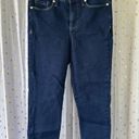 Anne Klein  Mid Rise Skinny Dark Wash Denim Jeans Contemporary Minimalist Size 6 Photo 3