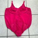 Torrid NWT  Lace Piece Bodysuit Beet Root Pink Mesh Underwire Lingerie Size 5X Photo 2