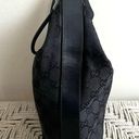 Gucci  GG Black Monogram Canvas and Leather Shoulder Bag Photo 5