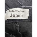 Reformation  Women's Extra Slim Fit Skinny Jeans Stretch Solid Black Size 25 Photo 2