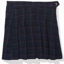 American Eagle New  Plaid Pleated Skirt Navy Blue Size 14 Photo 4