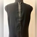 Vince  Leather Trim Strapping Dress in Black Size 10 Photo 5