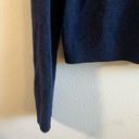 Everlane  Sweater Blue Heather Ink ReCashmere Button Mock Neck Sz XS GUC Preppy Photo 10