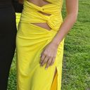 Meshki Yellow Cutout Formal Dress Photo 2