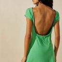 Free People NWOT  Beach Rosalia Open Back Coverup Mini Dress Green Photo 1