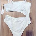 Shade & Shore Ribbed One-Shoulder Cut-Out One-Piece ™ Swimsuit | Size SMALL NWOT Photo 0