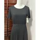 Karen Kane Womens A Line Dress Black Stretch Maxi Scoop Neck Short Sleeve S New Photo 1
