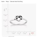 James Avery  Delicate Heart Knot Ring Photo 3