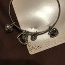 Krass&co Touch &  Bracelet Heart Charms/ Bangles Silver Color Expandable Bangle NEW Photo 4