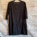 Lands'End  439105 voile swim cover up black cotton Photo 5