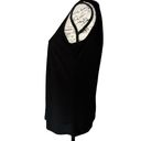 Carole Little  black drape dress tank top small Photo 2