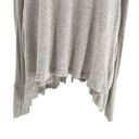 Free People  Relaxed Distressed Drapey Knit Thermal Blouse Top Oatmeal sz Medium Photo 1