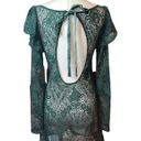 Tularosa  Dress Leeann Lace Long Sleeve in Forest Green XSmall Photo 3