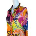 Rococo  Sand Plum Shirt in Mix Fruit Medium Womens Button Down Blouse Top Photo 8