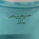 Eddie Bauer  V-neck Pocket T-shirt Size Large light blue aqua short sleeve tee Photo 3