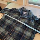 Carhartt  Blue Cotton Flannel Long Sleeve Button Down Shirt Women's Medium Photo 10