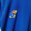 Urban Outfitters Adidas Kansas Jayhawks T Shirt Blue Medium M Basketball University Graphic Tee Photo 5