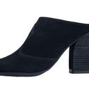 Donald Pliner  Womens 9.5 Vama Calf Suede Heeled Mule in Black NEW Photo 5