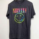 Nirvana  Tee Womens Size Extra Large Gray Crewneck Short Sleeve Photo 2