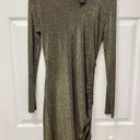 n:philanthropy  Demetra Mini Dress Metallic Gold Black Sparkle Size Large Ladies Photo 6