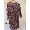 J.Crew  Womens Floral Print Midi Shirt Dress Crew Neck Long Oversized Sleeve XXS Photo 4