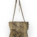 DKNY  ᪥ Crossbody Leather Convertible Bag ᪥ Double Chain ᪥ Metallic Python Print Photo 1