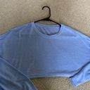 Super Cropped Blue Long Sleeve Size M Photo 0