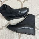 Anne Klein  Ulema Black Low Wedge Ankle Booties Photo 14