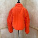 Free People FP MOVEMENT  Neon Orange Puffer Fleece Jacket Cropped Insulated Sz L Photo 7