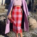 ZARA PLAID MIDI SKIRT Photo 1