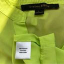 Cynthia Steffe Solid Neon Green Short Sleeve V-Neck Chiffon Blouse Photo 1