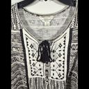 Christopher & Banks  Womens Black White Geometric Print Tank Top Size XL Tunic Photo 3