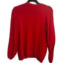 Vibrant Mossimo  Red Split Sleeve Blouse Photo 1