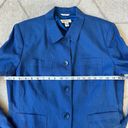 Talbots  Blue Linen Blazer Plus Size 16 Photo 3