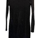 Kensie  Sparkly Black long sleeve Party Dress /Cocktail dress Size small Photo 2