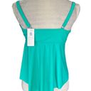 Beachsissi  Ruffle Hem Cross Front Tankini Teal XL New Photo 2