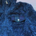 Pendleton Fuzzy Sherpa Wool Blend Full Zip Blue-Green Jacket Sz S Photo 3