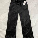 Material Girl NWT  Black Lace Up Velour Pants Size XS Photo 0