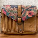 Patricia Nash Brown Leather Floral Praga Flap Crossbody Bag Photo 7