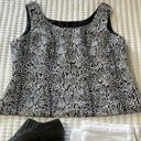 Kasper  Animal Print Lined Tank Top with Side Zip Size 12 Photo 0