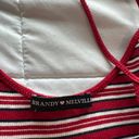 Brandy Melville Red Striped Mini Dress Photo 4