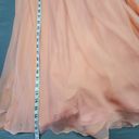 Tony Bowls  Le Gala Women Dress Size 8 Orange Coral Elegant Maxi Gown Sleeveless Photo 5