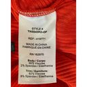 The Range  Alloy Rib Cinched Bodycon Midi Dress Fuego Red Orange Womens Medium Photo 11