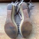 Frye  Leather Carlie Strappy Platform Wedge Sandals Size 7 Photo 2