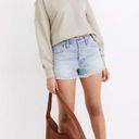 Madewell  Relaxed Denim Shorts Jean Cut Off Fray Raw Hem Light Wash Blue Size 29 Photo 3