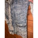 Monique Fashions Acid Wash Denim Jacket & Pants Outfit Blue Size M Photo 2